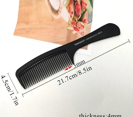 Black Flattop Wide-Tooth Comb