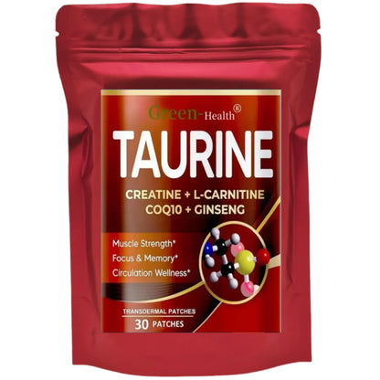 Taurine Transdermal Patches For Focus Memory And Muscle Strength 30 Patches One Month Supply Nutritional Supplement by Beauty Bae