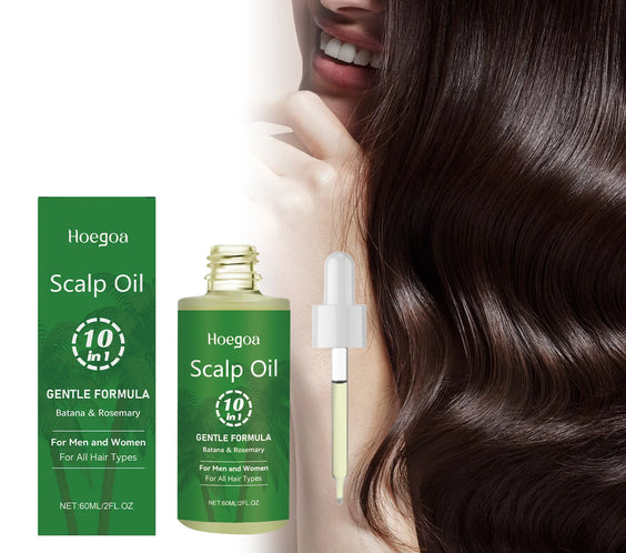 Batana Rosemary Hair Oil 60ml amber bottle with dropper label CPNP certified scalp essence