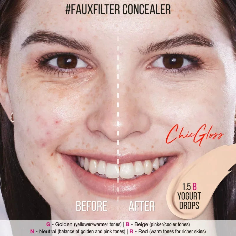 HUDA BEAUTY Faux Filter Luminous Matte Eye Concealer Lightweight Moisturizing Long Lasting Liquid Makeup by Beauty Bae