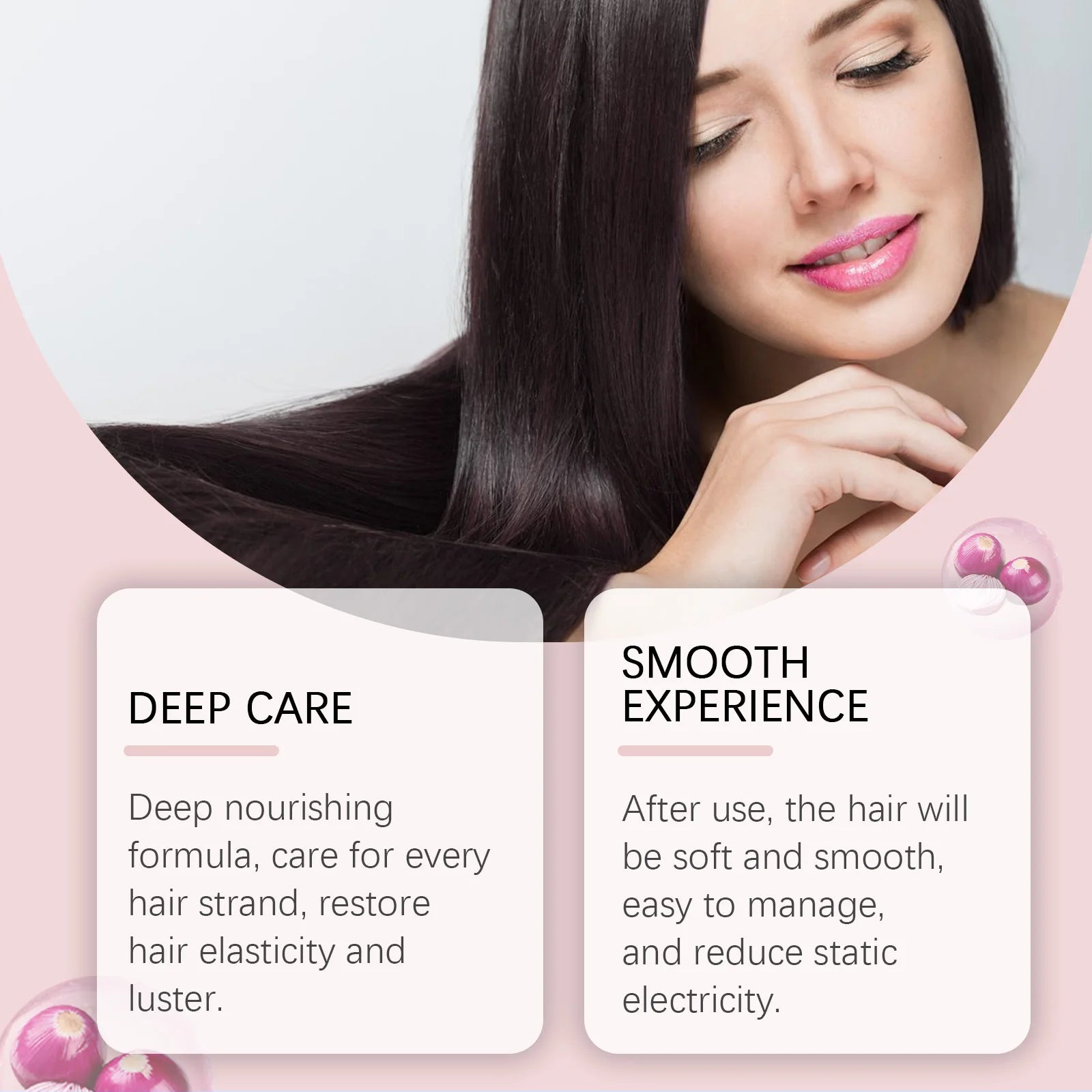 Rosemary Onion Shampoo And Conditioner Set For Damaged Hair Anti Hair Loss Frizz Control Strengthen And Repair by Beauty Bae