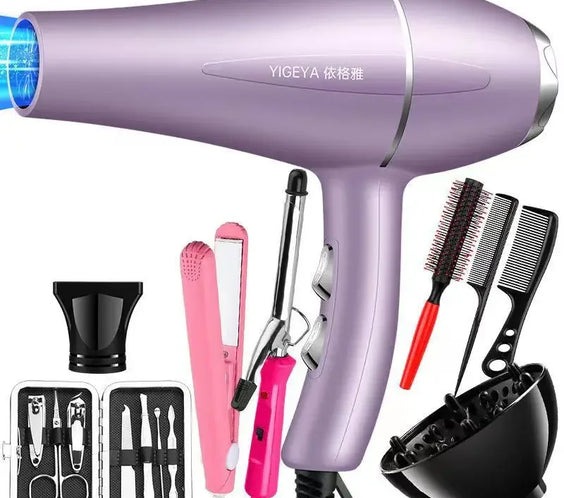 220V 1200W Hair Dryer Brush ABS body brushless motor 9800 rpm negative ion technology removable micro filter