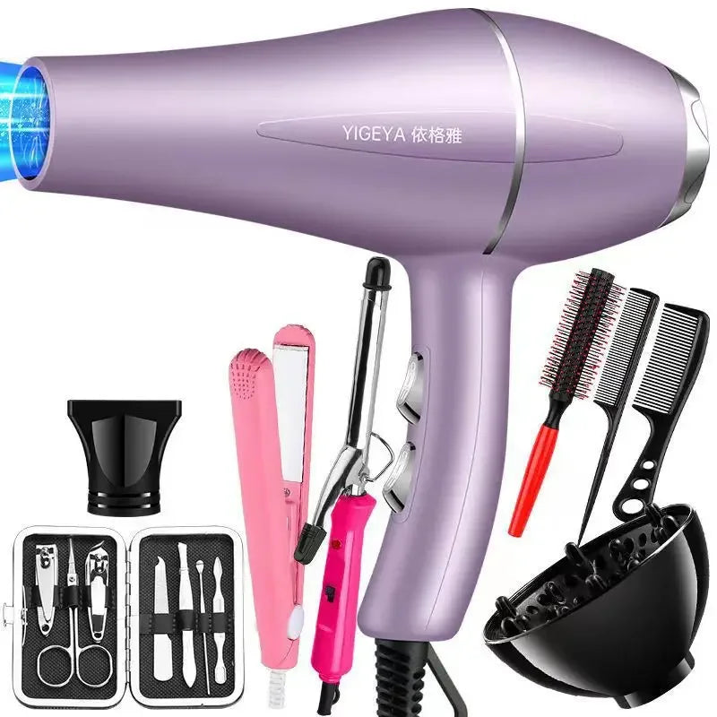 220V 1200W Hair Dryer Brush ABS body brushless motor 9800 rpm negative ion technology removable micro filter