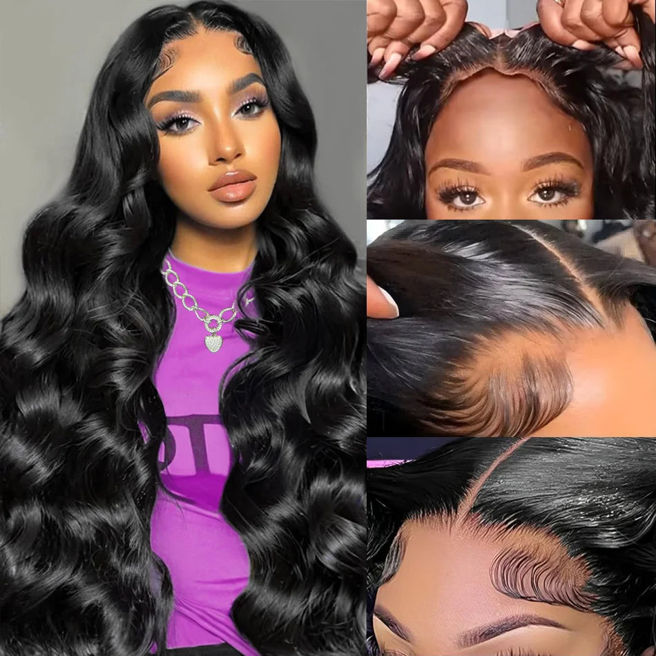 V Part Wigs 100 Percent Human Hair Body Wave Glueless Wig With Clip In 5X5 HD Lace Closure Beginner Friendly by Beauty Bae