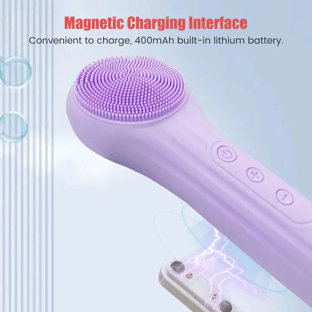 Sonic Facial Cleansing Brush Deep Pore Exfoliator for Clear, Radiant Skin.