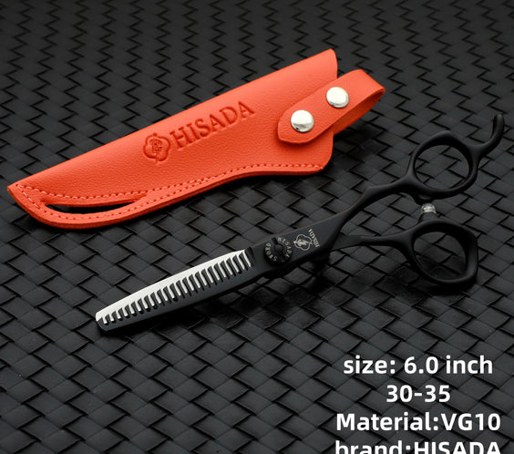 VG10 Black Salon Scissors 6.5in