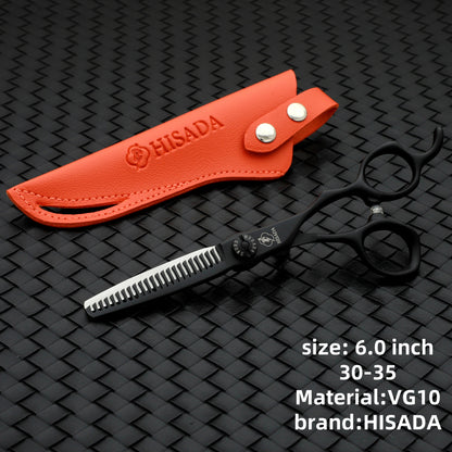 VG10 Black Salon Scissors 6.5in - Beauty Bae