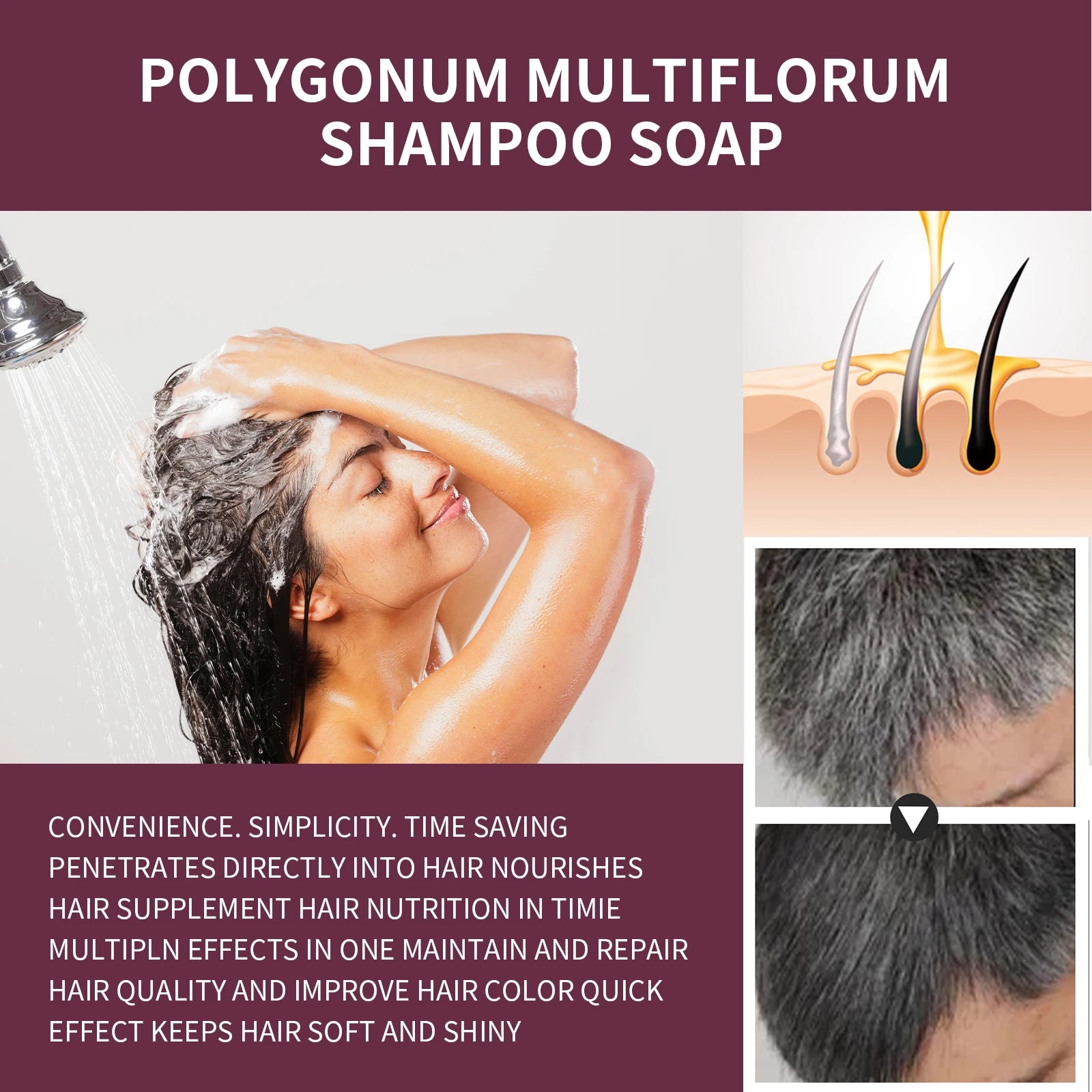 Polygonum Dandruff Shampoo 80g