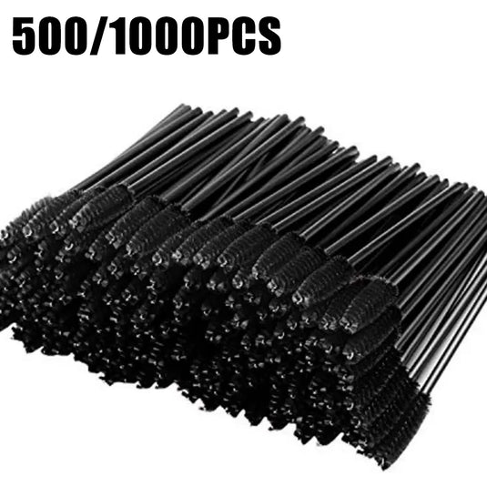 Wool Lash Wands 500 or 1000pcs disposable spoolies wool fiber bristles bulk-packed Mainland China