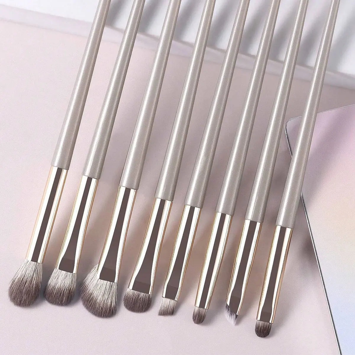 Champagne Wool Eye Brush Set - Beauty Bae