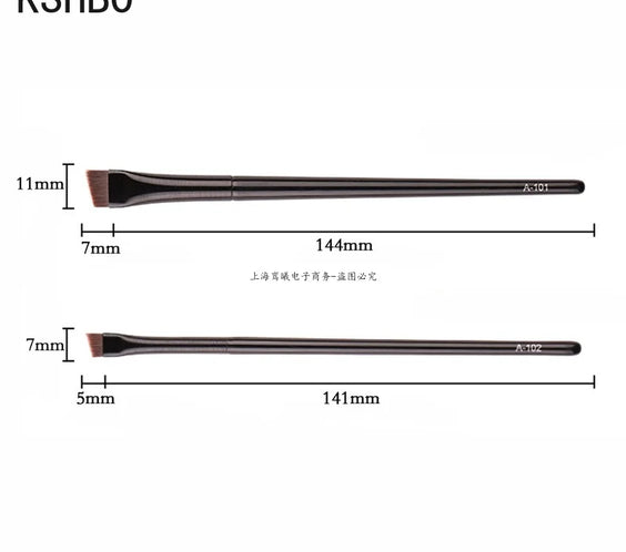 Nylon Angled Brow Brush 2pc