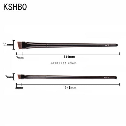 Nylon Angled Brow Brush 2pc - Beauty Bae