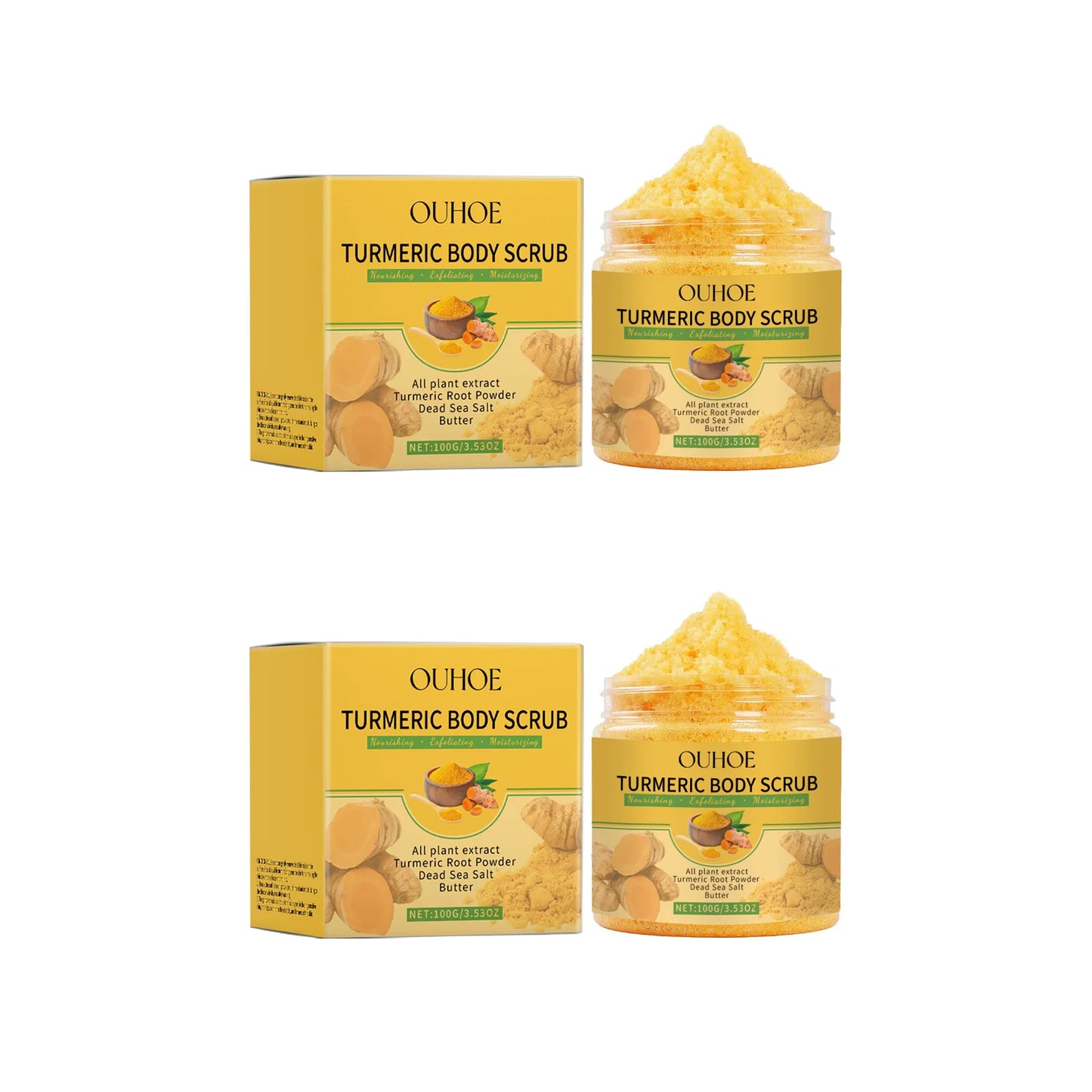 Turmeric Sea Salt Scrub 100g - Beauty Bae