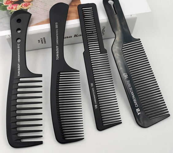 Black Flattop Wide-Tooth Comb