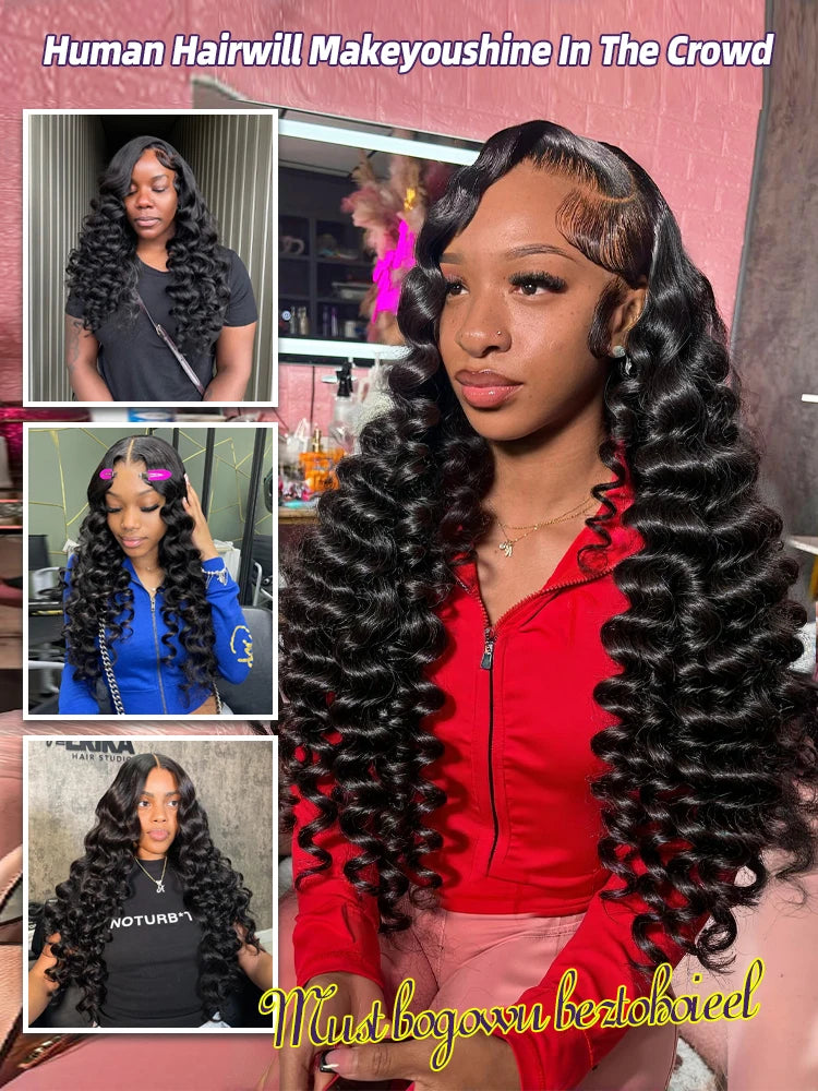 Wigirl Loose Wave Bundles 100 Percent Human Hair Raw Virgin Unprocessed Extensions 1 3 4 Loose Deep Wave Double Weft by Beauty Bae