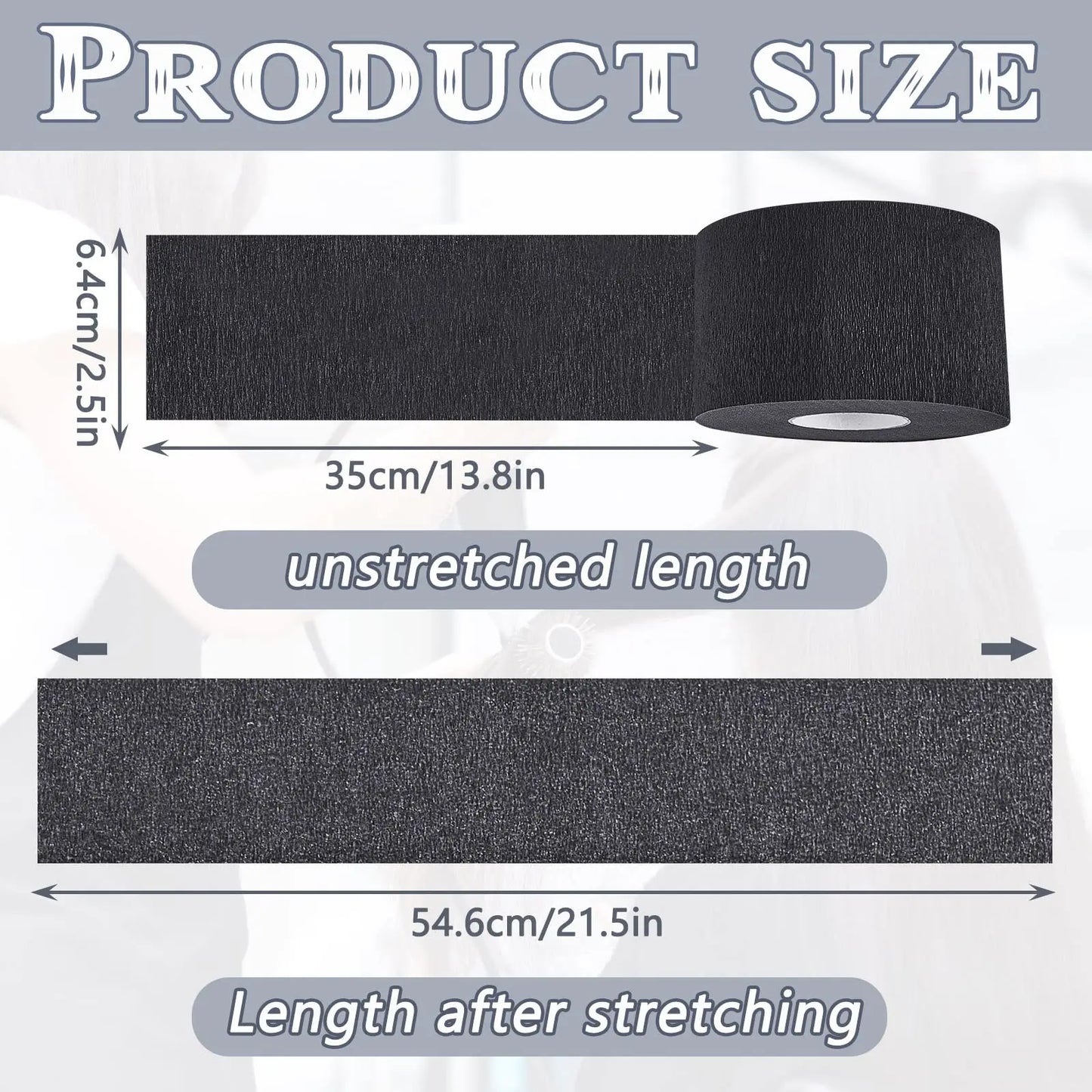 Nonwoven Black Neck Strip Roll - Beauty Bae