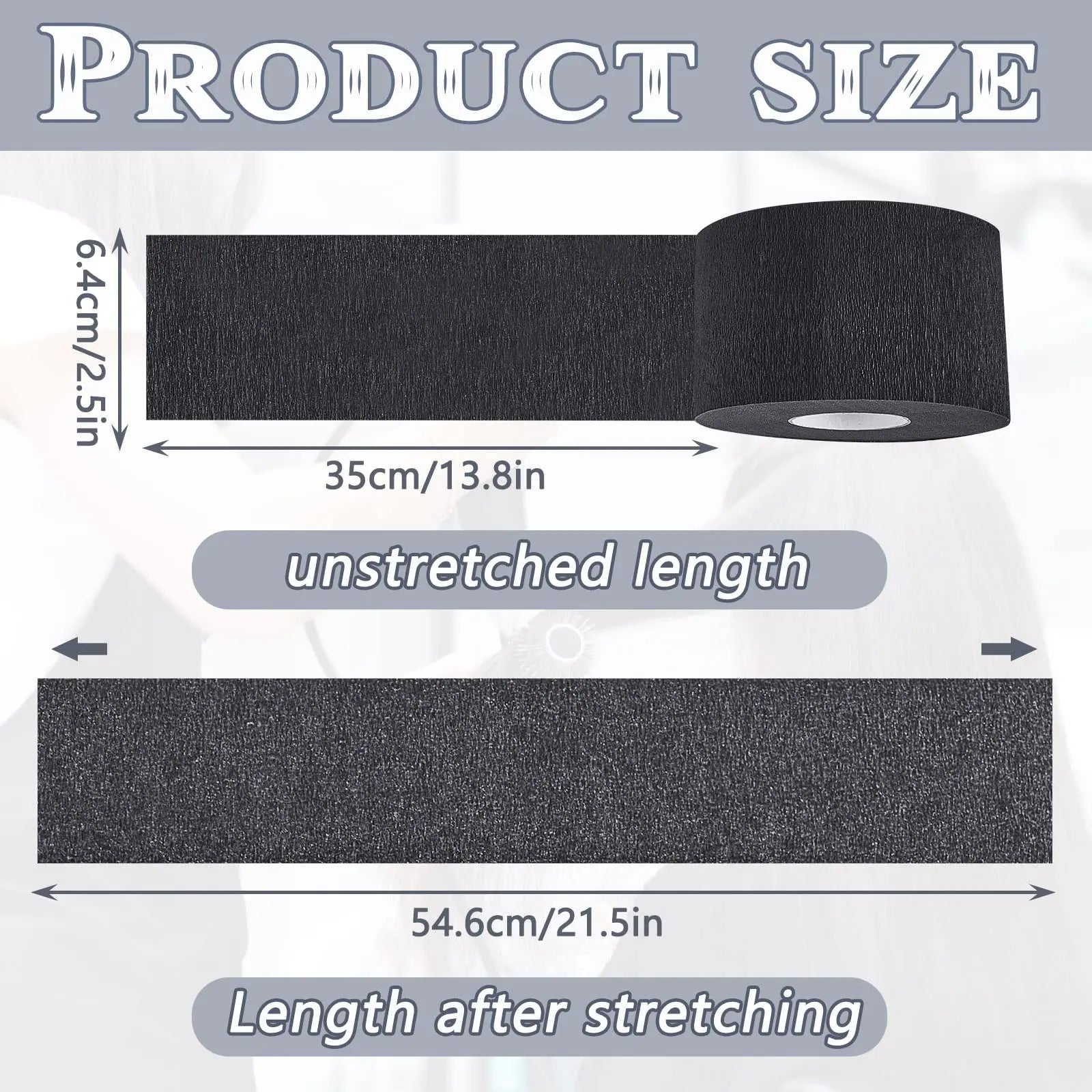 Nonwoven Black Neck Strip Roll