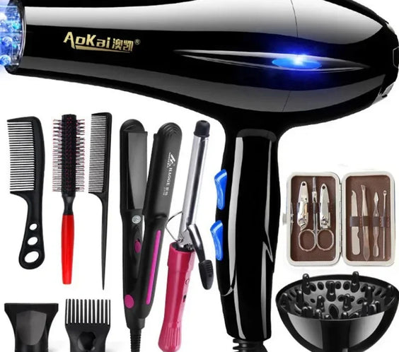 LAAOVE 2200W 220V hair dryer brush with vented round brush head brushless motor and removable micro filter