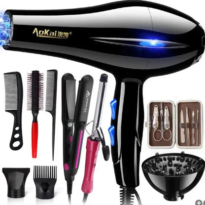 LAAOVE 2200W 220V hair dryer brush with vented round brush head brushless motor and removable micro filter