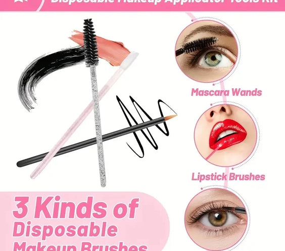 80pc Wool Lash Micro Brushes