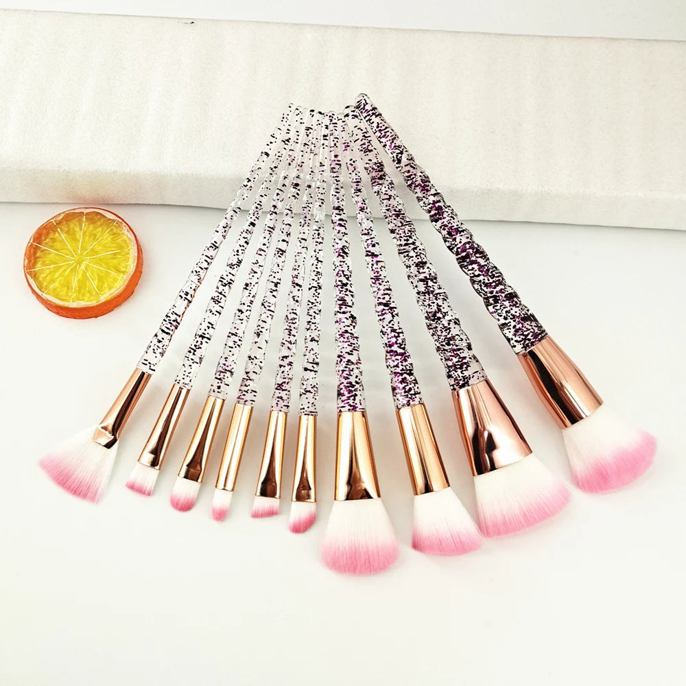 Unicorn Diamond Brush Set 10pc