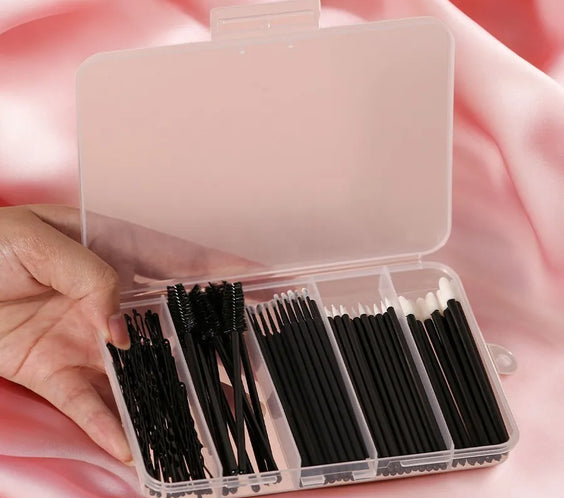 80pc Wool Lash Micro Brushes