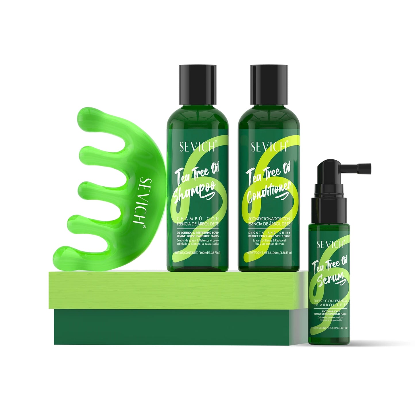 Tea Tree Essence Shampoo And Conditioner Set For Deep Cleansing Moisturizing Scalp Care Strengthening by Beauty Bae