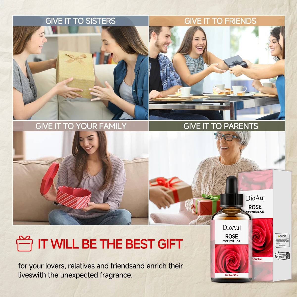 Rose Essential Oil Dropper