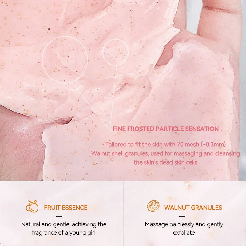 Peach Cream Scrub Hydrating - Beauty Bae