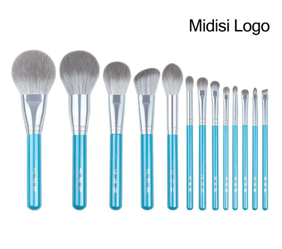 13pc Blue Synthetic Brush Set