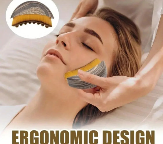 Wood Facial Lymphatic Brush