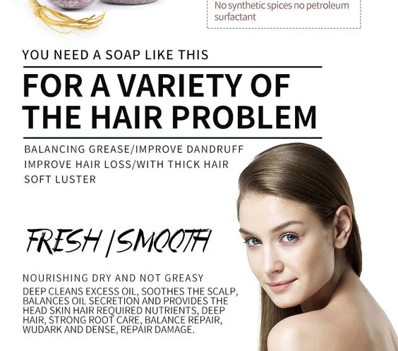 60g Solid Hair Growth Shampoo