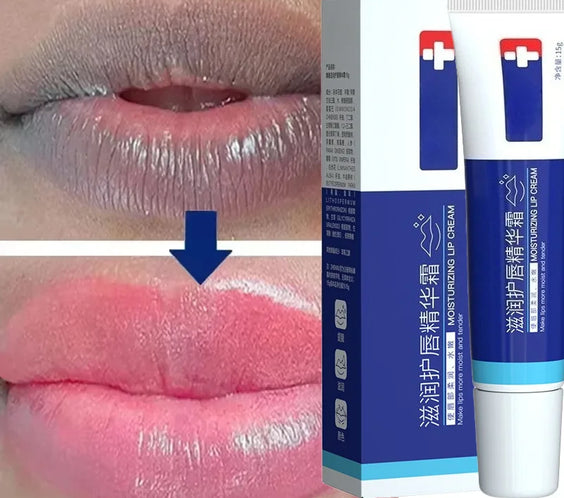 Lip Serum Cream Lightener dual-pack showing cream serum texture and eelhoe label Made in Mainland China
