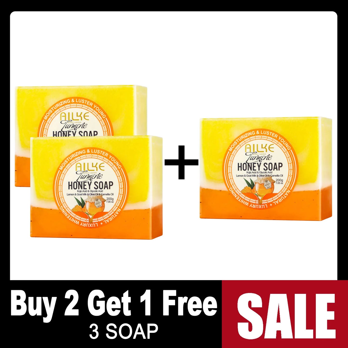 Turmeric Honey Soap 200g - Beauty Bae