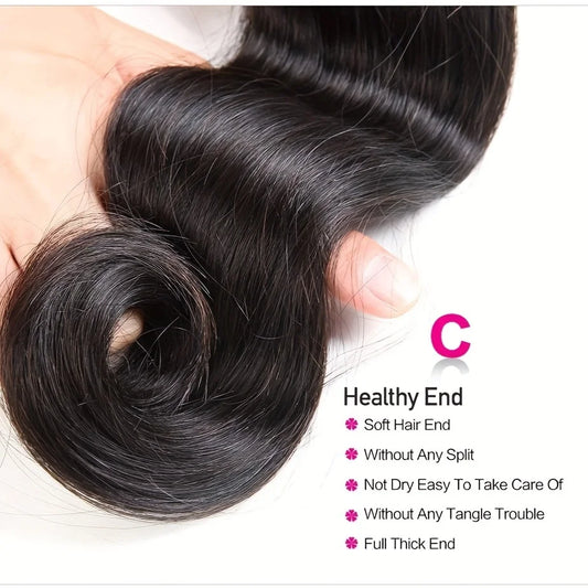 100 Percent Human Hair Body Wave Bundles Remy Hair Extensions 30 to 40 Inch Natural Raw Weave by Beauty Bae