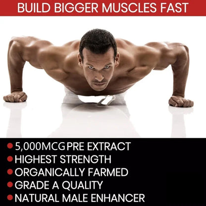 Tribulus Terrestris 5000mcg Extract 96 Percent Saponins Testosterone Booster Transdermal Patches 30 Count by Beauty Bae