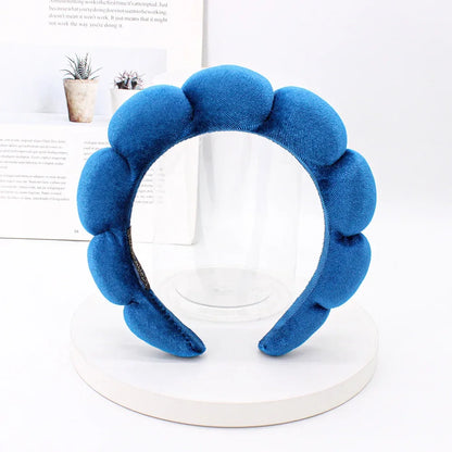 Sponge Spa Headband Velvet Wide Padded Hair Accessory Skin Care Makeup Removal And Shower For Women And Girls by Beauty Bae