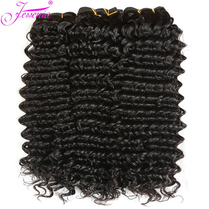 Unprocessed 4 Bundles Loose Deep Wave Hair 8 To 32 Inch 100 Percent Human Indian Remy Weave by Beauty Bae