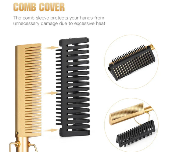 Tourmaline Hot Comb 16-20mm