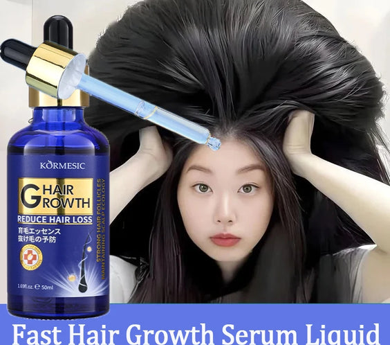 KORMESIC Hair Growth Serum 50ml amber bottle plant-derived oil CPNP certified