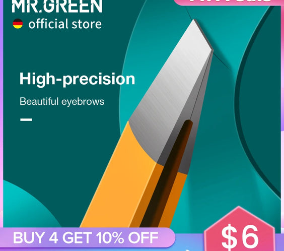 Stainless Steel Slant Tweezer MR-2168 with slanted precision tip colorful handle corrosion-resistant stainless finish