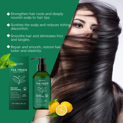 Tea Tree Shampoo and Conditioner Set for Dandruff Control and Scalp Care Oil Control Smoothing Shiny Hair 100ml by Beauty Bae