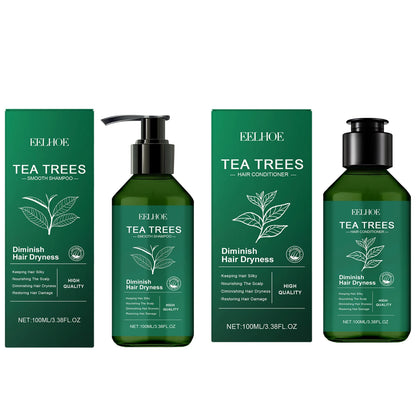 Tea Tree Shampoo and Conditioner Set for Dandruff Control and Scalp Care Oil Control Smoothing Shiny Hair 100ml by Beauty Bae