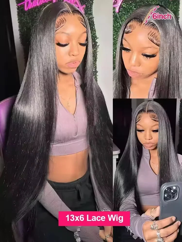 300 Density HD Lace Vietnamese Straight Human Hair Wigs Go Glueless Wear 100 Percent Human Hair 13x4 13x6 Front Wigs by Beauty Bae