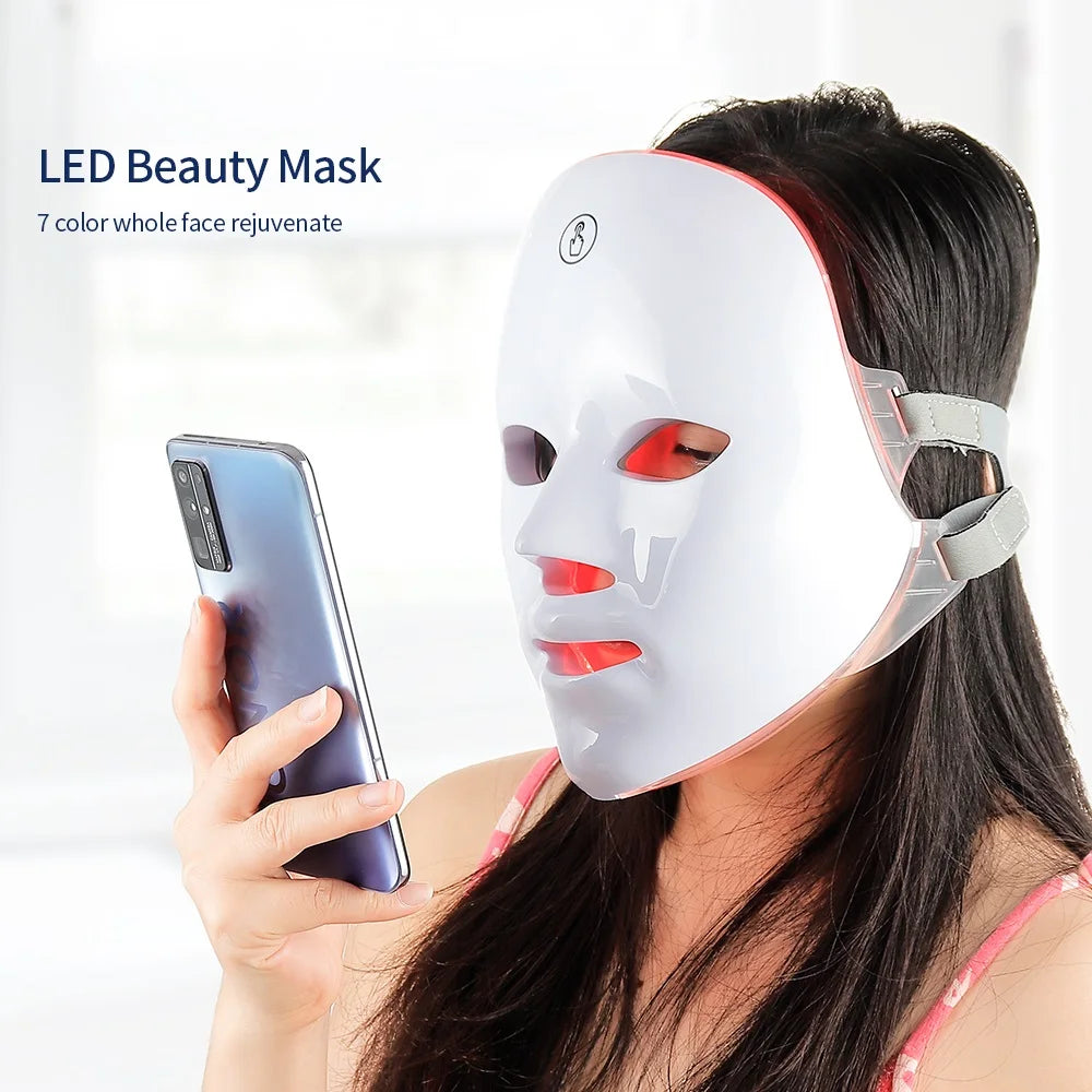 Wireless 7-Color LED Mask - Beauty Bae