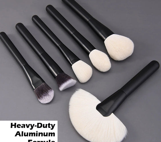 Goat Hair Brush Set Wood