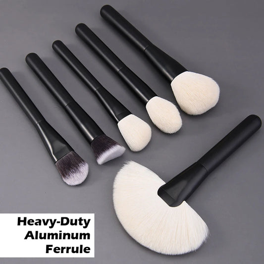 Goat Hair Brush Set Wood