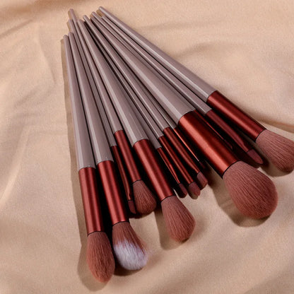 13pc Synthetic Makeup Brushes - Beauty Bae