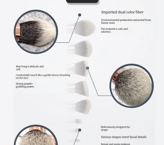 10pc Synthetic Brush Set