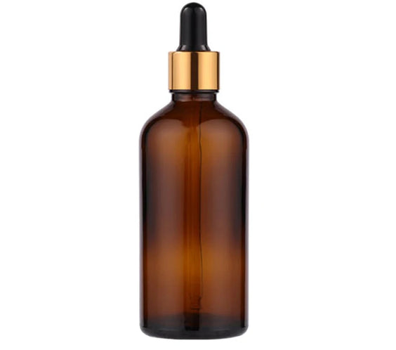 Amber Glass Dropper Set
